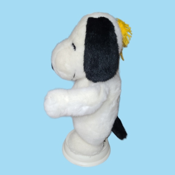 VINTAGE SANTAS BEST PEANUTS SNOOPY AND WOODSTOCK 1997 ANIMATED PLUSH 17IN - Picture 6 of 14